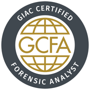 GCFA certification badge